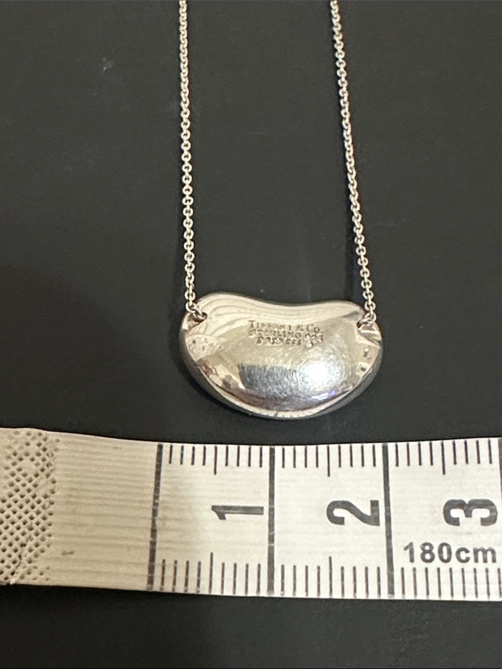 Tiffany & Co. Silver 925 Bean Necklace - Picture 9 of 10